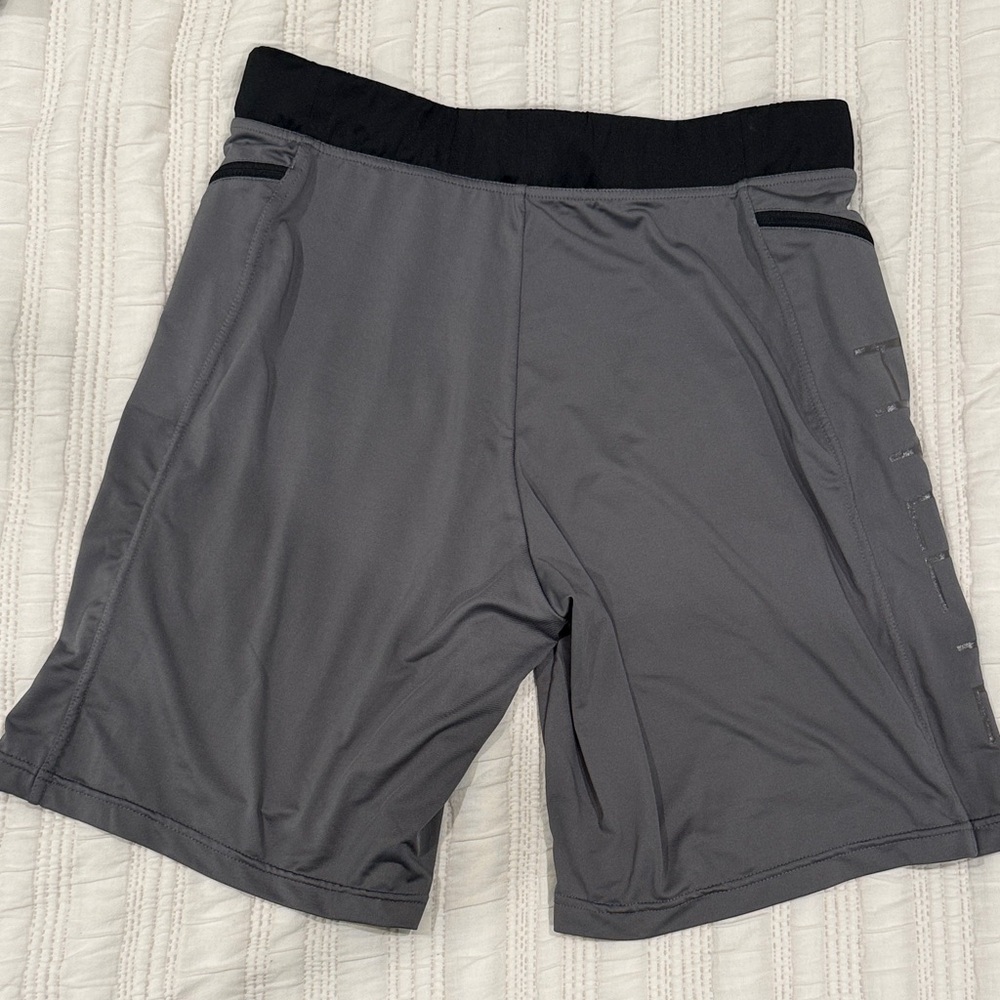 Hylete Dual-Tone Black and Gray Athletic Shorts - Picture 6 of 6
